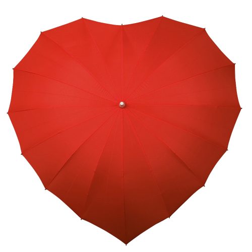 Piros szív - UV szűrős - hosszúnyelű esernyő / napernyő - von Lilienfeld