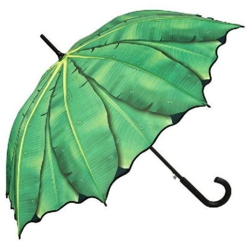 Banánlevelek - UV szűrős - automata hosszúnyelű esernyő / napernyő - von Lilienfeld