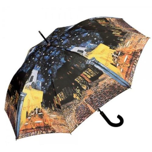 Van Gogh: Éjjeli kávézó - UV szűrős - automata hosszúnyelű esernyő / napernyő - von Lilienfeld