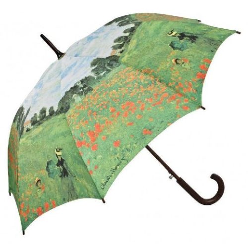 Monet: Pipacsvirágzás - UV szűrős - automata hosszúnyelű esernyő / napernyő - von Lilienfeld
