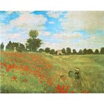 Monet: Pipacsvirágzás - UV szűrős - automata hosszúnyelű esernyő / napernyő - von Lilienfeld