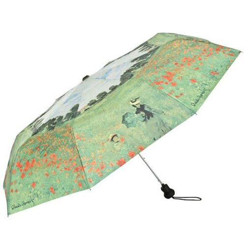 Monet: Pipacsvirágzás - UV szűrős - automata összecsukható esernyő / napernyő - von Lilienfeld