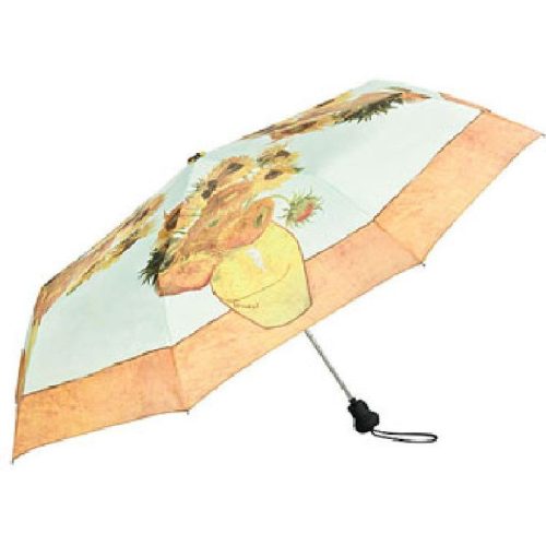Van Gogh: Váza tizenkét napraforgóval - UV szűrős - automata összecsukható esernyő / napernyő - von Lilienfeld