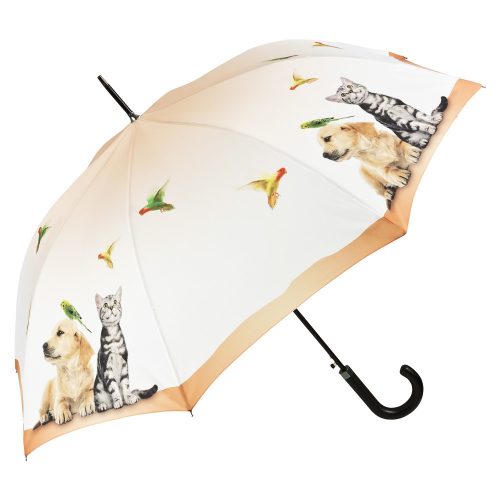 Állati barátság - UV szűrős - automata hosszúnyelű esernyő / napernyő - von Lilienfeld