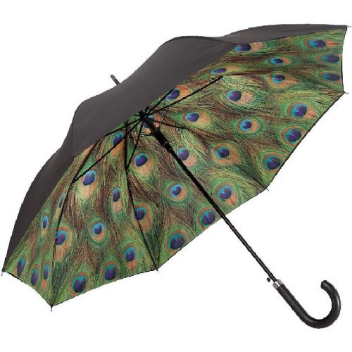 Páva - kétrétegű - UV szűrős - automata hosszúnyelű esernyő / napernyő - von Lilienfeld
