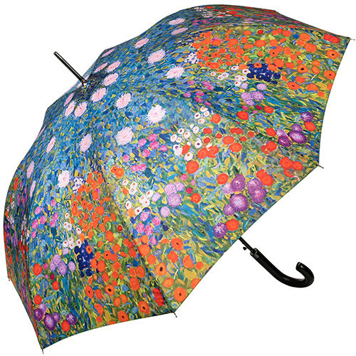 Klimt: Falusi kert - UV szűrős - automata hosszúnyelű esernyő / napernyő - von Lilienfeld