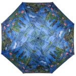 Monet: Vizililiomok kék - UV szűrős - automata hosszúnyelű esernyő / napernyő - von Lilienfeld
