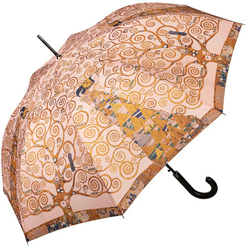 Klimt: Az élet fája/ Az elvárás - UV szűrős - automata hosszúnyelű esernyő / napernyő - von Lilienfeld