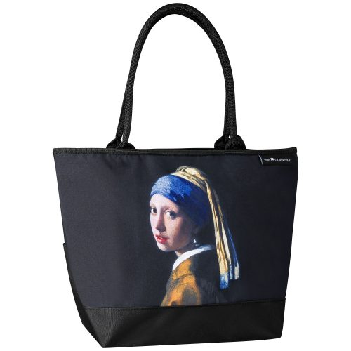 Vermeer: Lány gyöngy fülbevalóval - Válltáska - von Lilienfeld