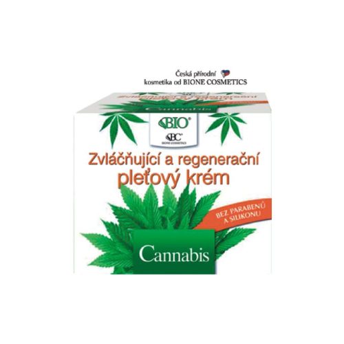 Bio Bione - Cannabis - Bőrlágyító és regeneráló arckrém 51 ml