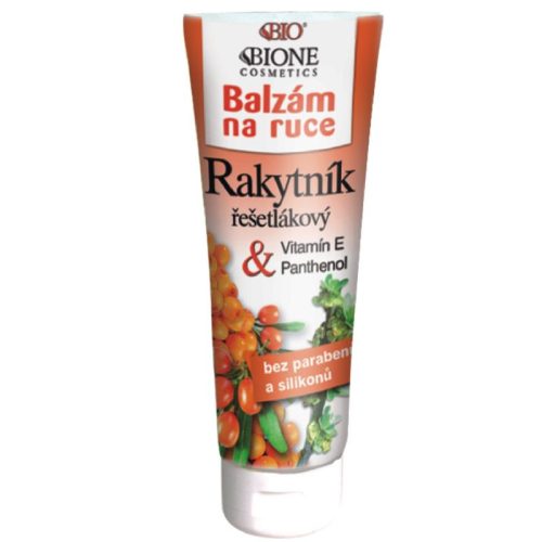 Bio Bione - Homoktövis - Kézápoló balzsam, E vitamin + Panthenol 200 ml