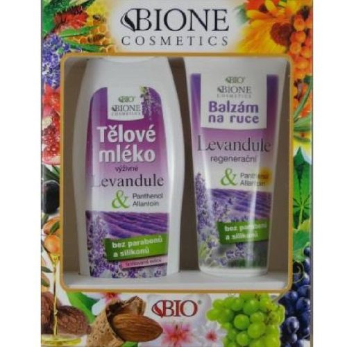 Bio Bione - Levendula ajándékcsomag  (Testápoló 500 ml + Kézápoló balzsam 200 ml)