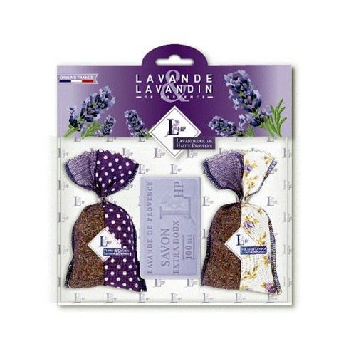 Levendulával töltött Bicolore Violet zsák 2db, 18g+levendulaszappan 100g