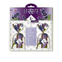   Levendulával töltött Lavande zsák 2db, 18g+levendulaszappan 100g