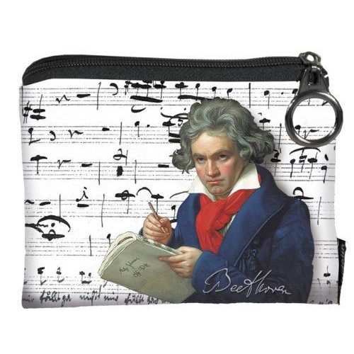 Mini pénztárca, polyester, 12x1,5x10cm, Beethoven