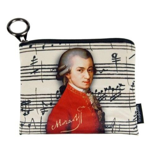 Mini pénztárca, polyester, 12x1,5x10cm, Mozart