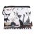 Mini pénztárca, polyester, 12x1,5x10cm, Rosina Wachtmeister: Cats Sepia