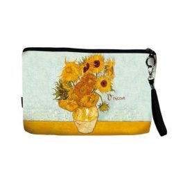   Kozmetikai táska 25x3x17cm, polyester, Van Gogh: Napraforgók