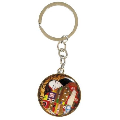 Kulcstartó fémkarika egyoldalas, Klimt: Beteljesülés