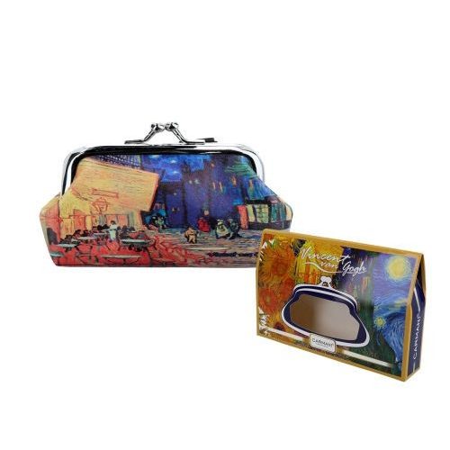 Műbőr pénztárca 20x10x1cm, Van Gogh: Kávéház Éjjel