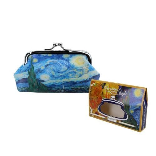 Műbőr pénztárca 20x10x1cm, Van Gogh: Csillagos éj